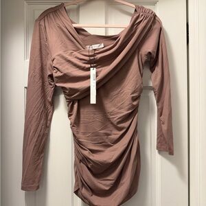 Susana Monaco Ruched Long Sleeve top